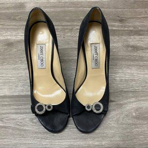 Jimmy Choo Diamond Circle Accent Pumps